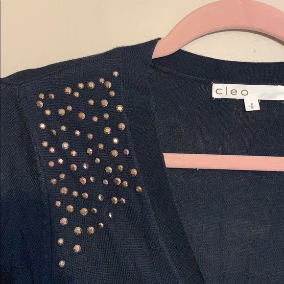 Black cardigan with gems - Picture 3 of 4